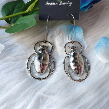 DAIIIBABYYY  -  Giant Golden Colour Scarab Beetle Earrings Insect Jewelry Fashion Long Novelty Big Dangle & Drop Women Gift Wholesale Trend